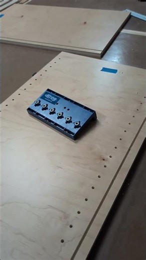 Use shelf pin holes as a guide to keep your panels oriented in the right direction when woodworking