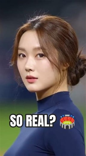 She switched to Navy... and the stadium froze. 💙❄️