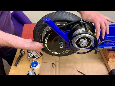 How to remove the rear wheel on an electric scooter