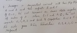 Problem StatementDesign a sequential circuit with two flip-fl... | Filo