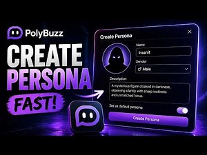 How To CREATE A PERSONA In Polybuzz AI (QUICK & EASY) 2026