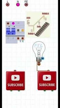 2 switches… 1 light ⚡Watch the full video here👇[First comment]#electrical #technicalanalysis#decor