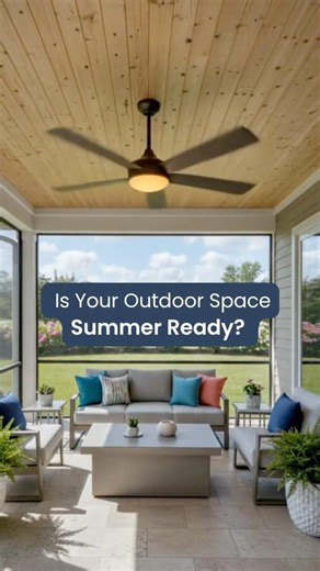 Outdoor Ceiling Fans with Lights for Patio, Porch & Pergola | Summer Ready