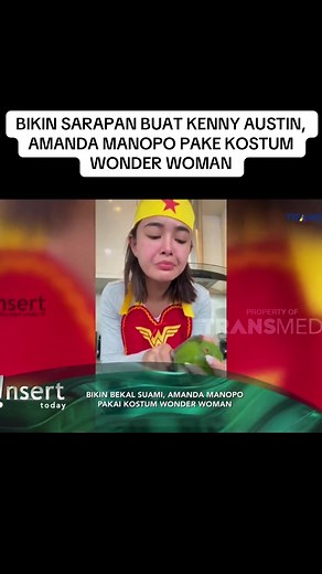 BIKIN SARAPAN BUAT KENNY AUSTIN, AMANDA MANOPO PAKE KOSTUM WONDER WOMAN #amandamanopo #kennyaustin #fyp #viral