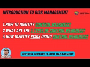 How to Identify Control Weaknesses and Write Risk Statements | Internal Audit & Risk Management