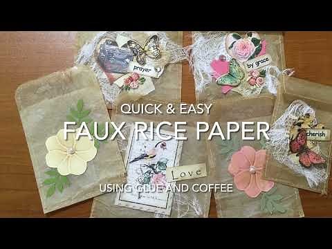 Faux Rice Paper - Quick & Easy technique