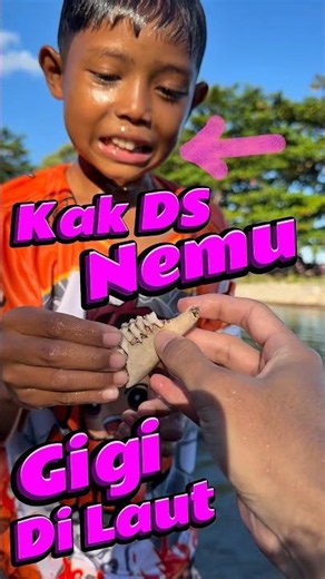 Kak DS nemu Gigi di laut #comedy #minivlog #anakdesa #gigi #laut