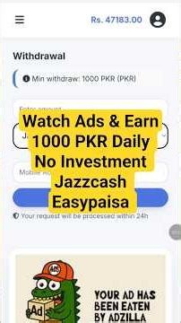 1 Ad Rs=50 | Watch Ads and Earn Money 🤑 | online Earning In Pakistan | Make money Online 2026