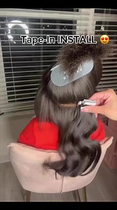 Seamless Tape-In Install 😍😍😍 Tape-Ins can be purchased OFFICIALDIVALIFE.COM Book my mom for your next Birthday or Pageant hair style ❤️ | Fendikaoirworld