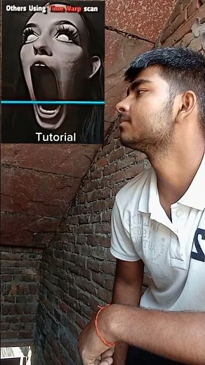 Tutorial Scan line filter 👿||i try trend time warp 👿😱#filter #moneylove #manytime #shorts #tutorial