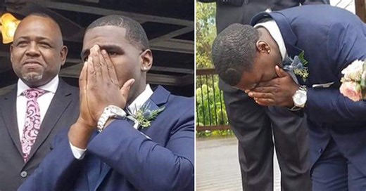 Groom Has The Most Powerful, Emotional Reaction To Seeing His Bride
