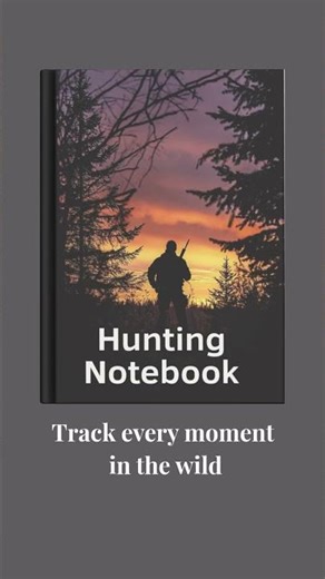 Hunting Notebook – 160 Lined Pages for Outdoor Adventures & Tracking