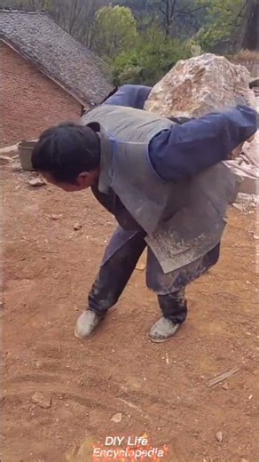 Manual Boulders Moving Skills & Process#diylifeencyclopedia