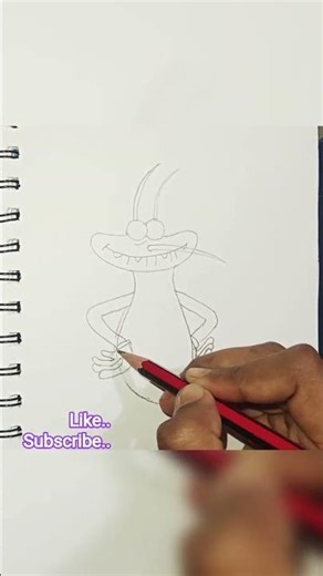 Oggy and the cockroaches series "Joey" drawing #drawing #art #shorts
