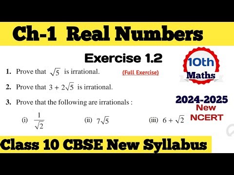 Class 10 Maths Ex 1.2 NCERT Full Exercise | Real Numbers chapter 1 class 10 Exercise 1.2 maths CBSE