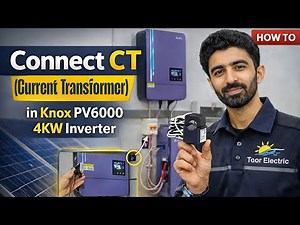 How to install CT in Knox 4 kilowatt Pv 6000 solar inverter