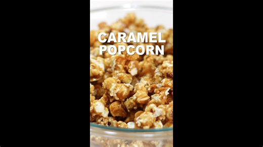 How to make caramel corn #Shorts | Homemade caramel popcorn recipe