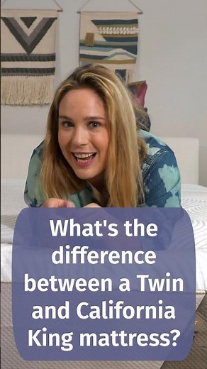 Twin Mattress Vs California King - What's The Difference? #shorts