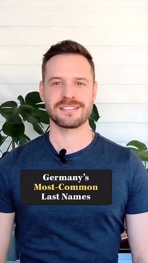 Pronouncing Germany's Most Common Last Names in German