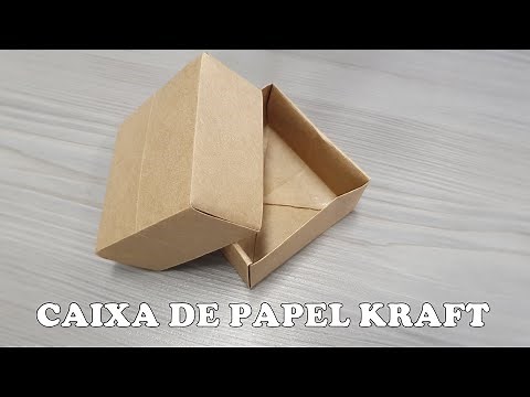 COMO FAZER CAIXA DE PAPEL KRAFT #1 | DOBRADURA | Sil Soares