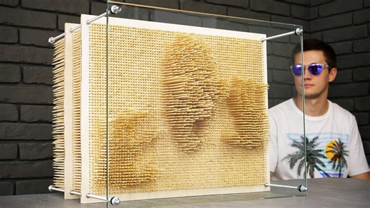 DIY amazing pin art from wood