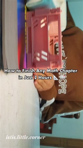 Isti's Little Corner on Instagram: "A full Math chapter done in just 2 hours? Let’s make it happen! 😱 1.Scan the chapter first 👀 Quickly check headings, formulas, examples, and subtopics. Why: Gives you an overview, so you know which parts need more time. 2.Focus on formulas & key concepts ✨ Only highlight or write down important formulas and main ideas. Why: Math is formula-heavy; memorizing these saves time later. 3.Solve example problems first 🖊️ Attempt examples before reading every expla