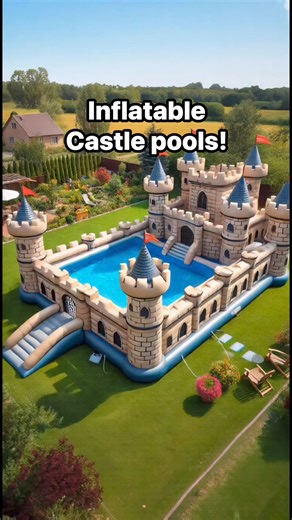 25K views · 454 reactions | Inflatable castle pools might be the coolest thing ever!  | Inspiring Designs | Facebook