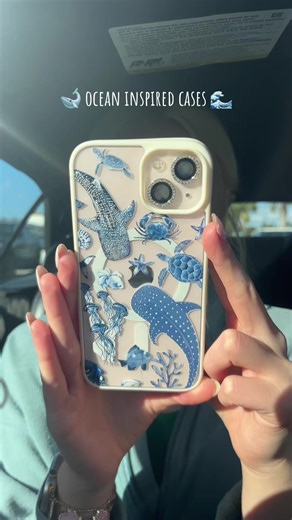 ocean themed phone case inspo 🐋🩵🌊 #phonecase #ocean #whaleshark