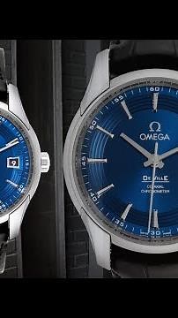 Omega DeVille Hour Vision Blue Dial Steel Mens Watch 431.33.41.21.03.001 | SwissWatchExpo