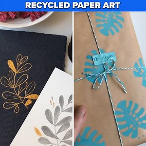 123K views · 150 reactions | Who knew you could make paper from mushrooms?  Thanks (https://www.instagram.com/runlenarun/) for showing us your recycled paper art! | Tasty Home | Facebook