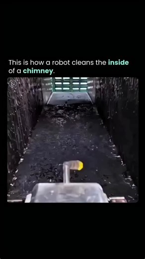 KT Technology on Instagram: "The robot is a specialized chimney inspection and cleaning bot (like models from companies such as Skilpod, Chimney Sweeper Robots, or custom industrial units) – it climbs vertically inside narrow, sooty flues using tracks, wheels, or magnetic/vacuum adhesion. Equipped with powerful brushes, high-pressure air/water jets, or rotating scrapers, it scrubs away thick creosote, soot, bird nests, debris, and blockages while cameras send live HD video to the operator outsid