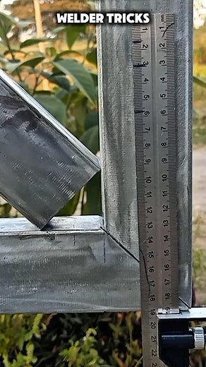 Very good idea tricky corner connection #weldingtricks #weldertricks | Welding Trick 2