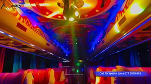 12K views · 1.1K reactions | Not a Night club☺️ this is VIP luxury coach♥️but you can get night clubs experience in the coach | කූඹියෝ - Koombiyo | Facebook