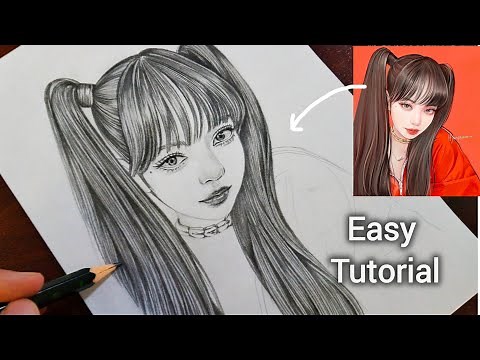 *TUTORIAL* How to Draw LISA from Blackpink✨| Step by Step