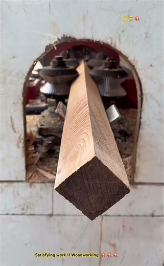 Transform Wooden Square Rod Into Round Rod : Magical Woodworking