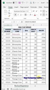 2.5K views · 23 reactions | Excel Formula important #Top Excel Shortcut | NECI Computer Institute | Facebook