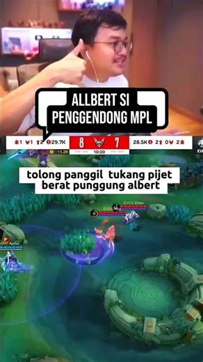 Albert maen mpl berasa mabar VIP🤣