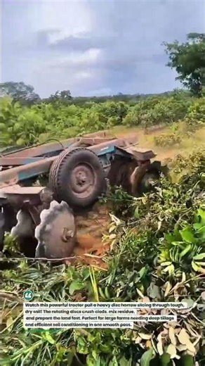 🔥 Heavy Disc Harrow Beast Breaking Hard Soil #FarmingPower #TractorLife #AgriTech
