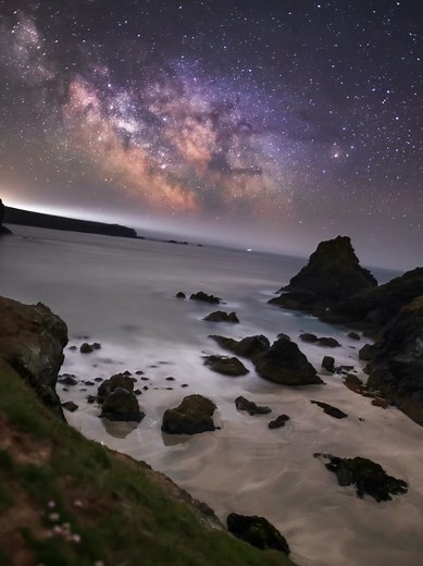 Stabilised Milky Way Timelapse Over Cornwall