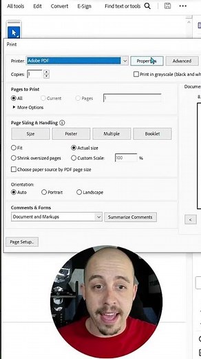 How to resize a pdf using adobe acrobat pro dc #accessibility #howto #shorts