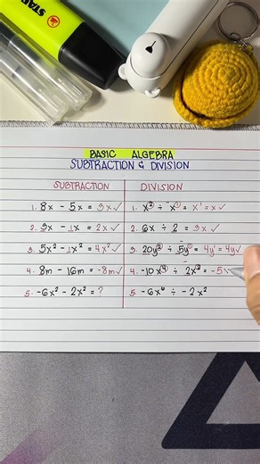 Basic Algebra | Subtraction & Division🤓💯 #viral #viralreel #mathreels #mathchallenge #trending #learnmath #mathtricks #mathpuzzle #explorepage #mathlover #mathfun #brainchallenge #mathgenius #educationreels #smartcontent | KnowLedge Explains