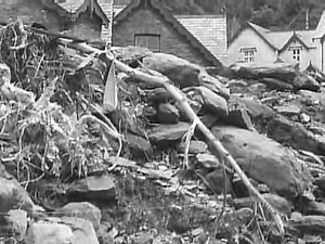 Lynmouth Floods Footage from the BBC