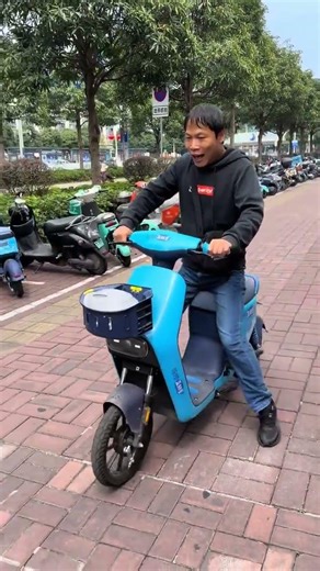 It was my first time learning to ride an electric bike