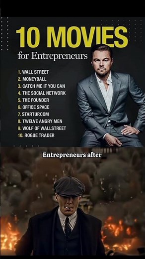 10 movies for entrepreneurs ❤️