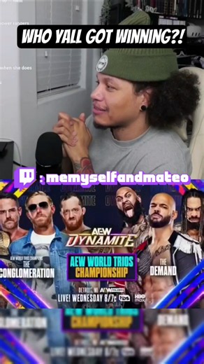 Demand vs Conglomeration #aew #viral #wrestling #reaction #fyp #explore #trending #comedy #funny
