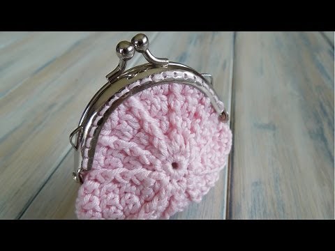 (Crochet) How To - Crochet a Coin Purse and Sew in Purse Frame Handles