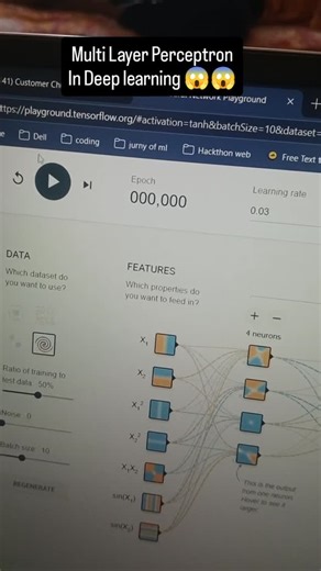 Aman Sharma on Instagram: "Multi Layer Perceptron in Deep learning 😱😱😱🔥😱 #datascience #machinelearning #mlforbeginners #artificialintelligence #pythonlearning"