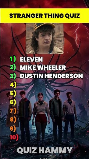 😱Can You Name These 10 Stranger Things Characters? #quiz #shorts #viral
