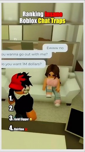 ROBLOX chat traps 💀🌝 #roblox #shorts