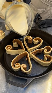 99K views · 482 reactions | Sweetheart Cinnamon Roll Pancakes❤丹 | Chefclub Network | Facebook